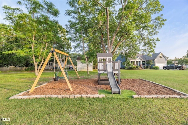 817 Mossy Oak Dr, Fuquay Varina, NC 27526 - community jungle gym featuring a yard