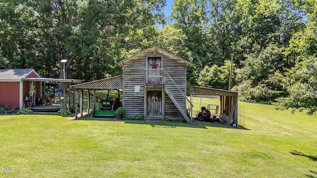 1355 Sykes Rd, Spring Hope, NC 27882 - view of outbuilding with view of scattered trees