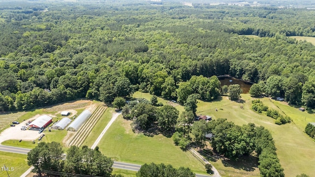 1355 Sykes Rd, Spring Hope, NC 27882 - overview of rural landscape featuring a forest