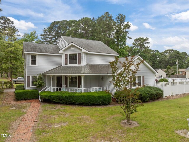 2000 Glissom St, Tarboro, NC 27886 - view of front of home with covered porch and a shingled roof
