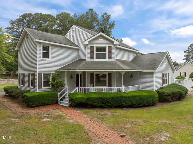 2000 Glissom St, Tarboro, NC 27886 - view of front of property featuring a porch and roof with shingles