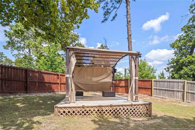 416 Kentucky Derby Ln, Lillington, NC 27546 - view of yard with a wooden deck