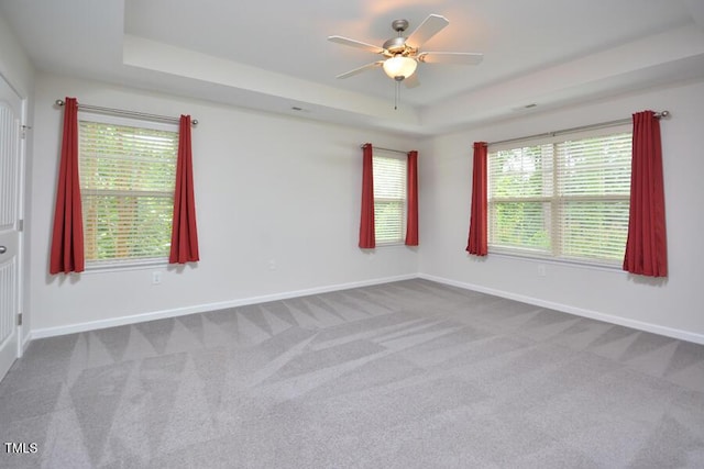 321 Westgrove Ct, Durham, NC 27703 - carpeted spare room with a raised ceiling, ceiling fan, and plenty of natural light