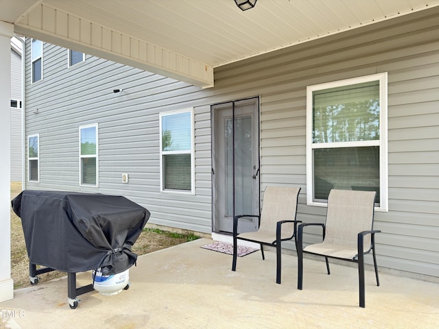 13 Knotty Pine Ln, Clayton, NC 27520 - view of patio featuring a grill