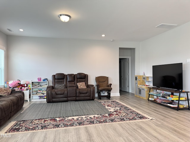 13 Knotty Pine Ln, Clayton, NC 27520 - living room with wood finished floors and recessed lighting