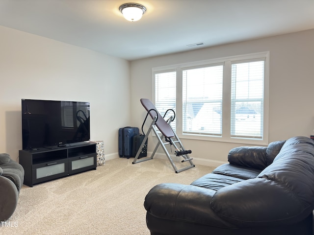 13 Knotty Pine Ln, Clayton, NC 27520 - carpeted living room featuring baseboards