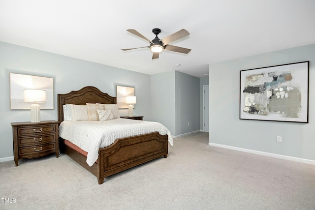 137 Azalea View Way, Holly Springs, NC 27540 - bedroom with light carpet and a ceiling fan