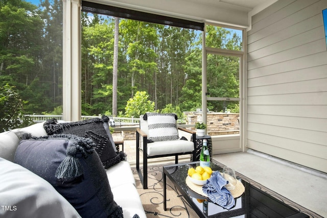 137 Azalea View Way, Holly Springs, NC 27540 - sunroom / solarium featuring an outdoor hangout area and healthy amount of natural light