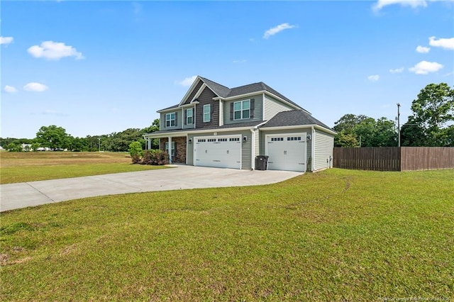 5540 Mountain Run Dr, Hope Mills, NC 28348 - craftsman inspired home featuring driveway and a garage