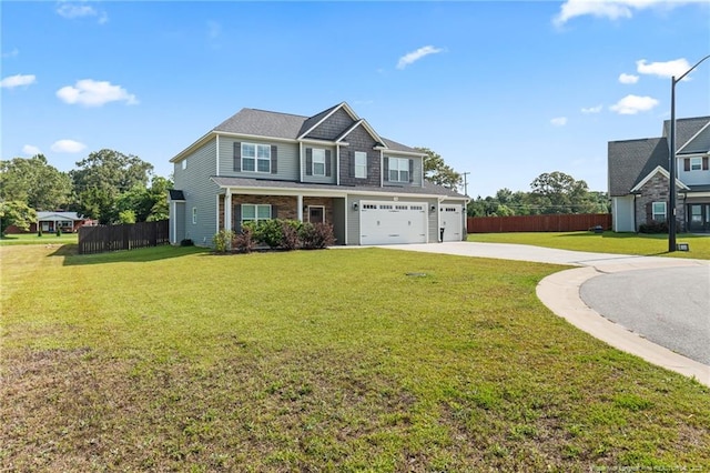 5540 Mountain Run Dr, Hope Mills, NC 28348 - craftsman-style house featuring an attached garage and driveway