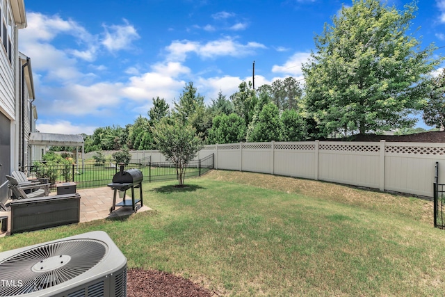 2969 Thirlestane Dr, Apex, NC 27502 - fenced backyard featuring a patio