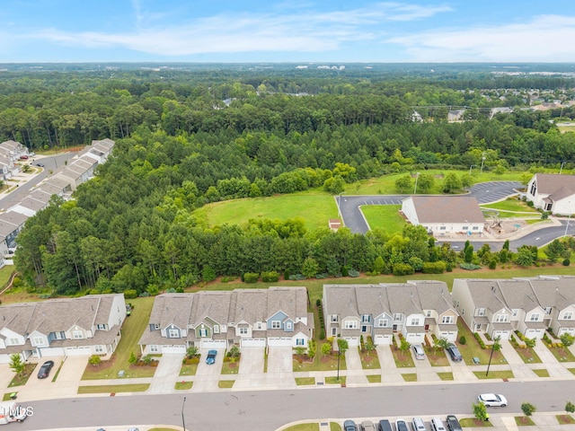 1038 Felman Rd, Durham, NC 27703 - aerial view of residential area with a heavily wooded area