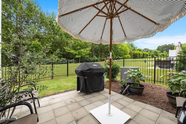 1038 Felman Rd, Durham, NC 27703 - view of patio / terrace with area for grilling