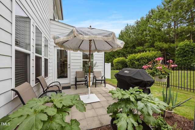 1038 Felman Rd, Durham, NC 27703 - view of patio / terrace with grilling area