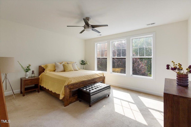 531 Finnbar Dr, Cary, NC 27519 - bedroom with light carpet and a ceiling fan