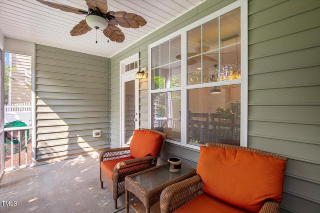 531 Finnbar Dr, Cary, NC 27519 - porch with a ceiling fan