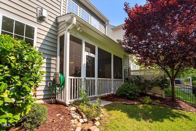 531 Finnbar Dr, Cary, NC 27519 - view of side of property with a sunroom