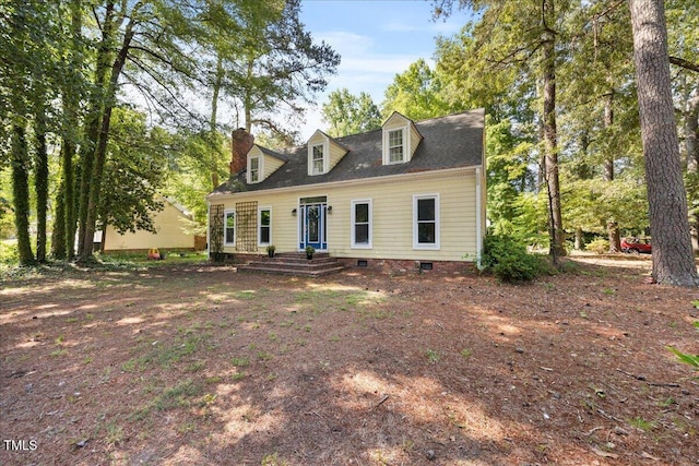 1013 Oak Forest Dr NW, Wilson, NC 27896 - new england style home with crawl space and a chimney