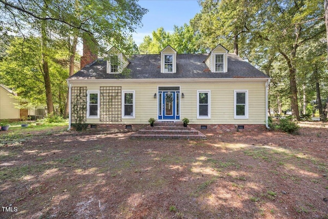 1013 Oak Forest Dr NW, Wilson, NC 27896 - new england style home featuring crawl space, a chimney, and entry steps
