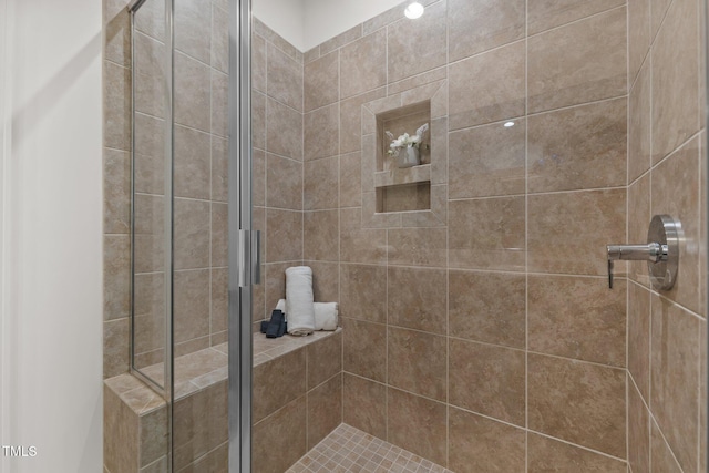 801 Socata Ln, Mebane, NC 27302 - bathroom featuring a shower stall