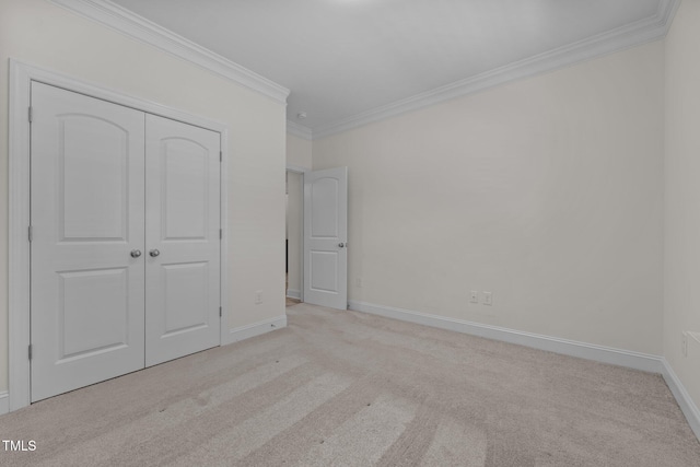 801 Socata Ln, Mebane, NC 27302 - unfurnished bedroom featuring crown molding, carpet floors, and a closet