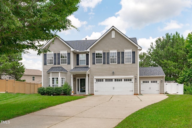 760 Stackhurst Way, Wake Forest, NC 27587 - traditional home with concrete driveway and a garage