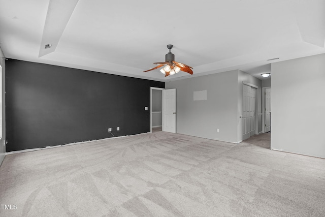 760 Stackhurst Way, Wake Forest, NC 27587 - carpeted spare room featuring a raised ceiling and ceiling fan