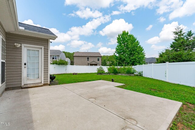 760 Stackhurst Way, Wake Forest, NC 27587 - fenced backyard featuring a patio area
