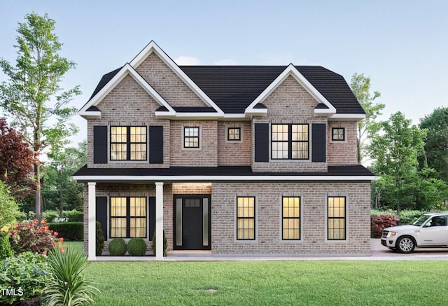8011 Old Trail Dr, Durham, NC 27712 - craftsman-style house with brick siding and a front yard