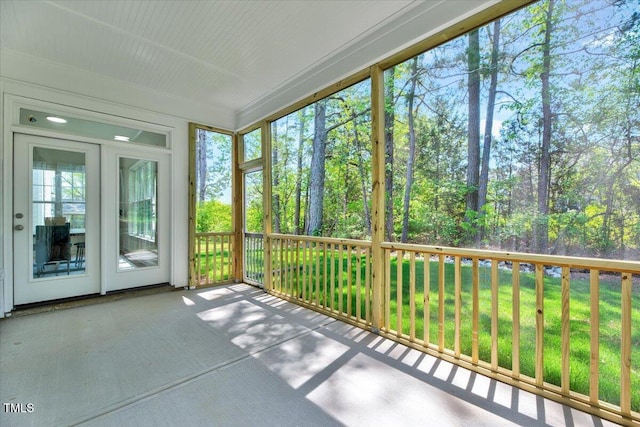 8011 Old Trail Dr, Durham, NC 27712 - view of unfurnished sunroom