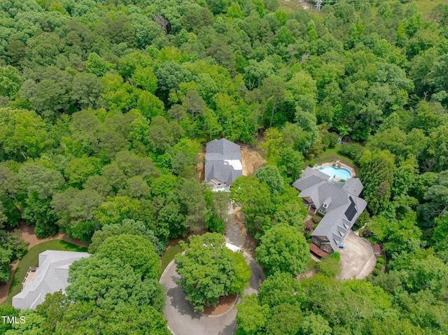 8011 Old Trail Dr, Durham, NC 27712 - drone / aerial view of a forest