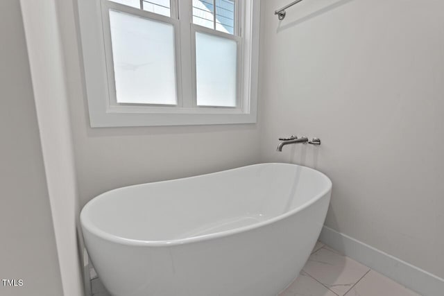 414 Wyndham Dr, Chapel Hill, NC 27516 - full bathroom featuring marble finish flooring and a soaking tub