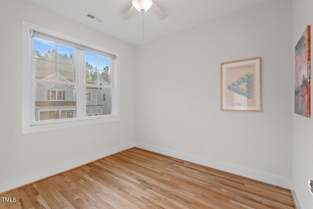 414 Wyndham Dr, Chapel Hill, NC 27516 - spare room featuring light wood-style flooring and ceiling fan