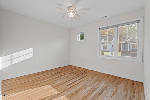 414 Wyndham Dr, Chapel Hill, NC 27516 - unfurnished room with wood finished floors and a ceiling fan