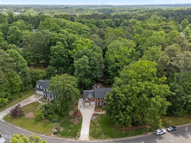 8004 Gabriels Bend Dr, Raleigh, NC 27612 - view of property location with a forest