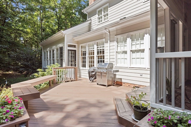 8004 Gabriels Bend Dr, Raleigh, NC 27612 - deck featuring grilling area