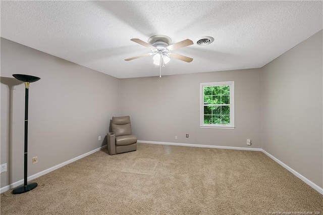 1255 Donaldson Ct, Cary, NC 27511 - unfurnished room featuring carpet, a ceiling fan, baseboards, and a textured ceiling