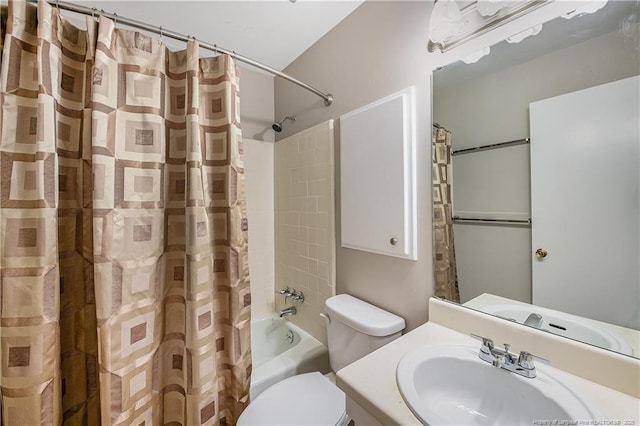 1255 Donaldson Ct, Cary, NC 27511 - full bathroom with shower / bath combination with curtain, toilet, and vanity