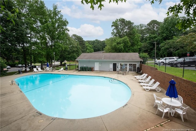 1255 Donaldson Ct, Cary, NC 27511 - community pool featuring a patio area