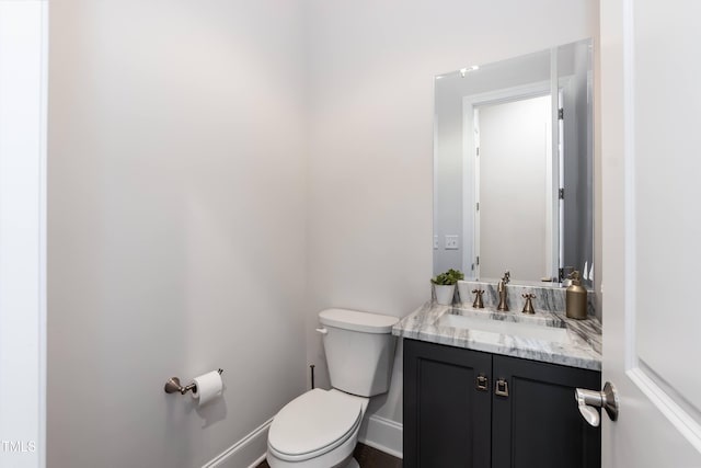 4104 Green Chase Way, Apex, NC 27539 - half bathroom featuring vanity and toilet