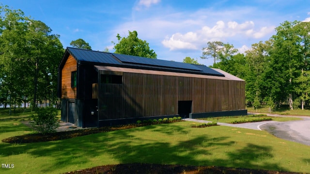 4725 Creeks Junction Rd, Blounts Creek, NC 27814 - view of outdoor structure with solar panels