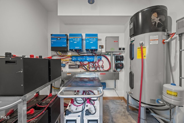 4725 Creeks Junction Rd, Blounts Creek, NC 27814 - utility room featuring hybrid water heater