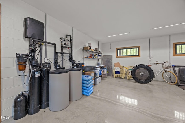 4725 Creeks Junction Rd, Blounts Creek, NC 27814 - garage with concrete block wall