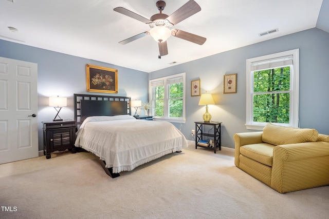 105 Gorge Ct, Cary, NC 27518 - bedroom featuring carpet floors and a ceiling fan
