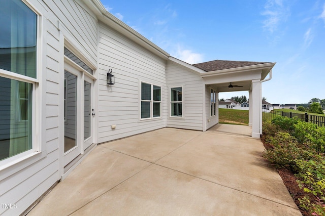 1319 Richfield Oaks Dr, Fuquay Varina, NC 27526 - view of patio / terrace featuring ceiling fan