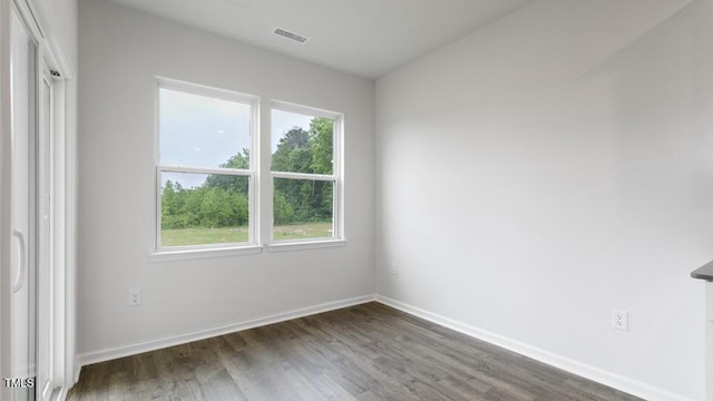 190 Babbling Creek Dr, Youngsville, NC 27596 - unfurnished room featuring healthy amount of natural light, dark wood finished floors, and baseboards