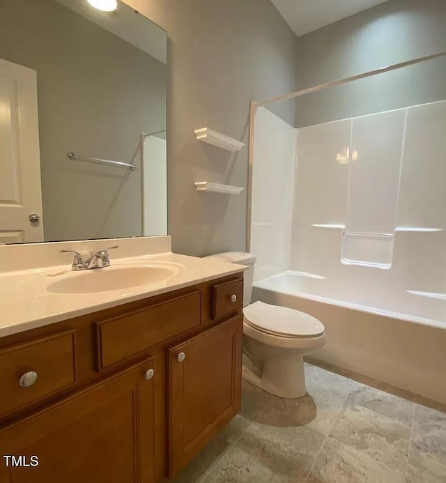 18 Danbury Ct, Pittsboro, NC 27312 - bathroom with vanity, toilet, and shower / bathtub combination
