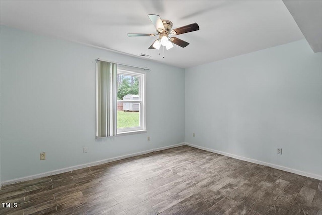 4709 Tyne Dr, Durham, NC 27703 - unfurnished room with wood finished floors and ceiling fan