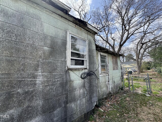 921 Franklin St, Roanoke Rapids, NC 27870 - view of home's exterior featuring a gate