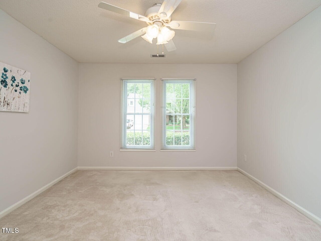 101 Lake Tillery Dr, Cary, NC 27519 - spare room with light colored carpet and ceiling fan